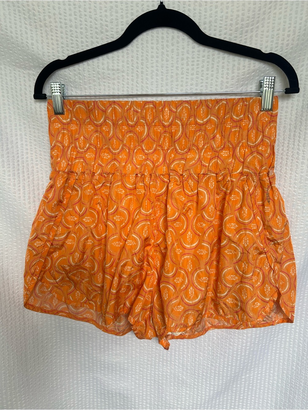FP Movement Free People Orange Printed The Way Home Athletic Shorts Size Large